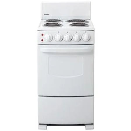 20" Freestanding Electric Range with 4 Coil Burners