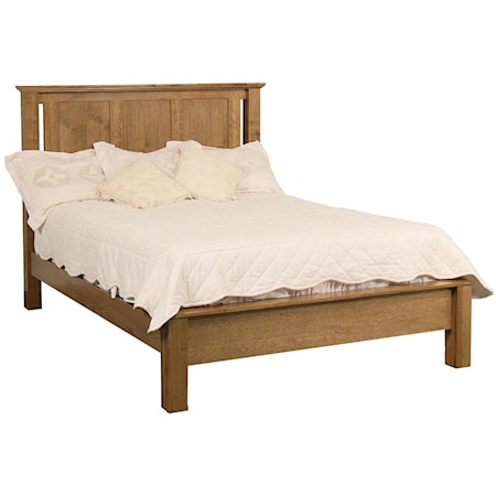 King Frame Bed with Low Footboard