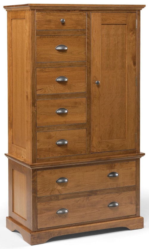 7-Drawer Armoire with 1 Door