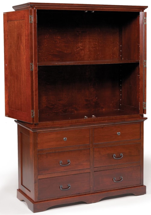 6-Drawer Armoire with 2 Doors