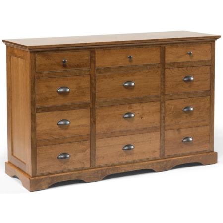 12-Drawer Triple Dresser