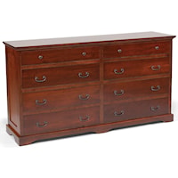 8-Drawer Double Dresser