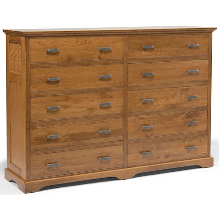 10-Drawer Double Dresser