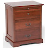 Daniel's Amish Elegance 3-Drawer Nightstand with Pullout Shelf