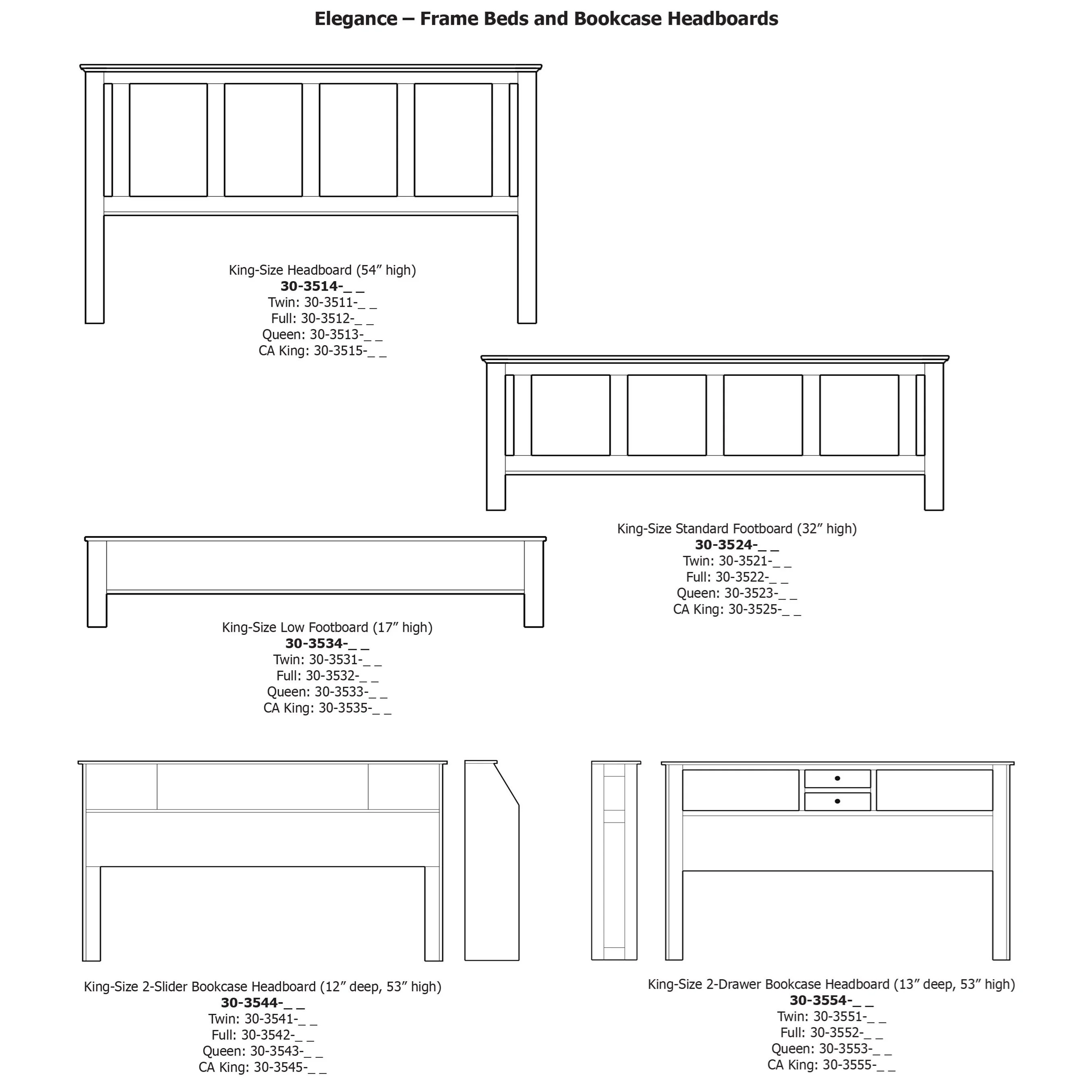 Daniel's Amish Elegance 30-3503x1+30-3533x1+30-3513x1 Solid Wood Queen Bed  with Low Footboard | Belfort Furniture | Bed - Headboard \u0026 Footboard, image size:2711x2711