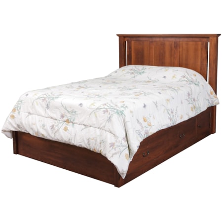 Queen Pedestal Bed