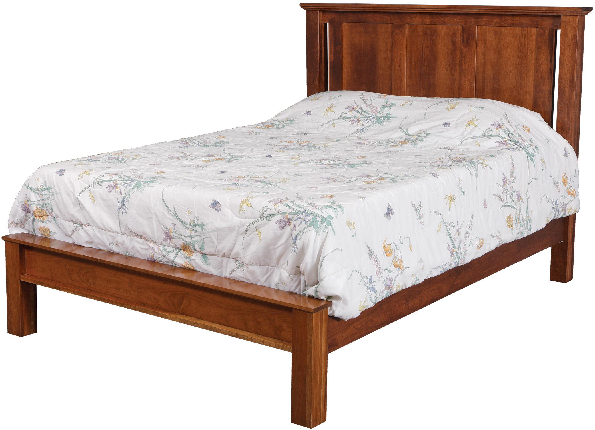 Daniel's Amish Elegance Solid Wood King Bed with Low Footboard