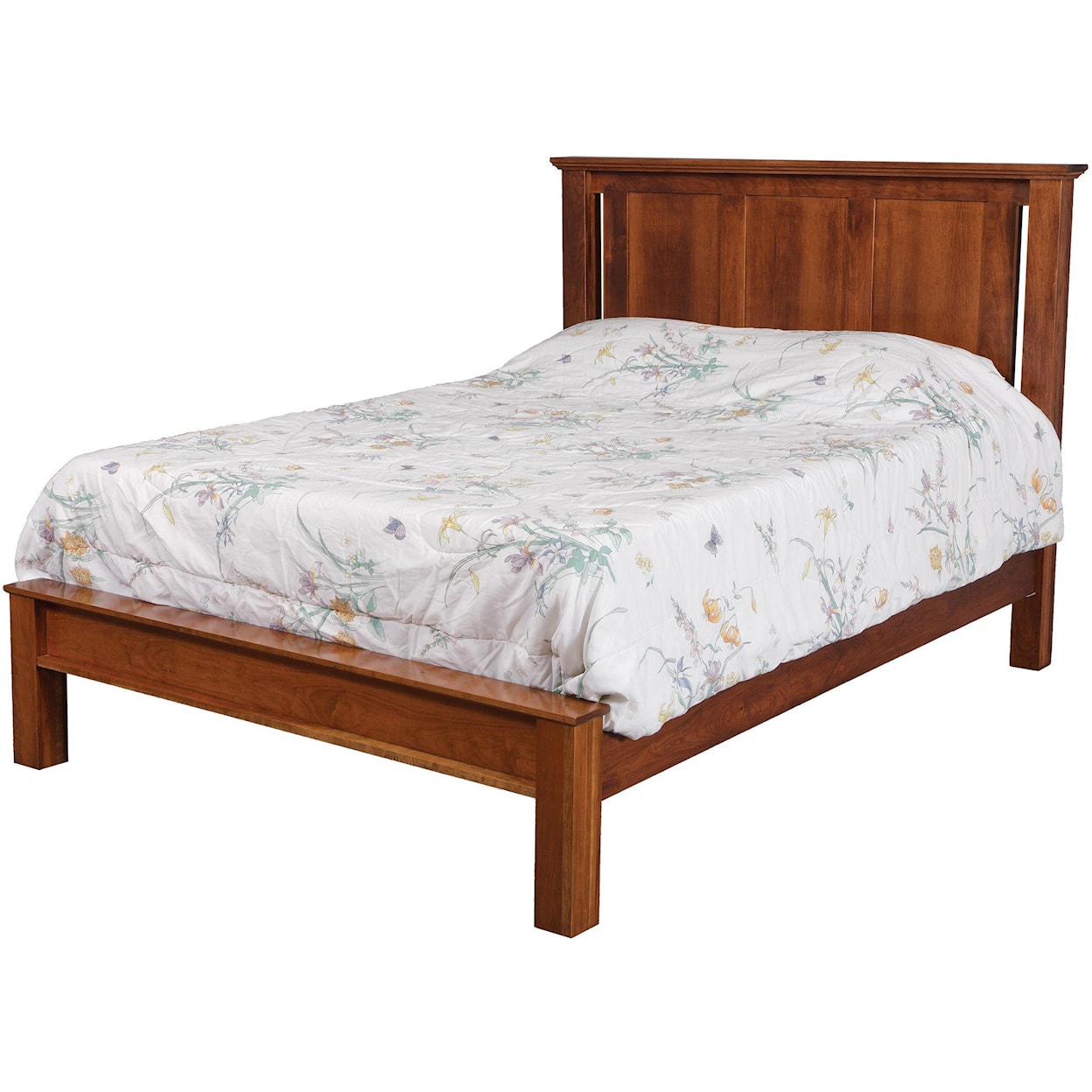 Daniel's Amish Elegance Twin Frame Bed with Low Footboard