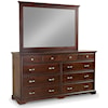 Daniel's Amish Elegance 9-Drawer Double Dresser