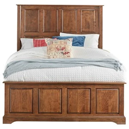 Customizable Solid Wood Queen-Size Bed