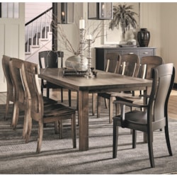 View 9 Piece Table and Chair Set