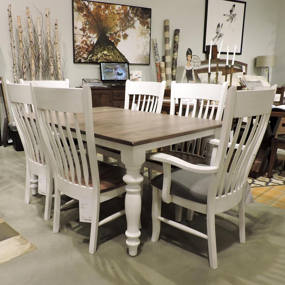 Amish dining table deals and chairs