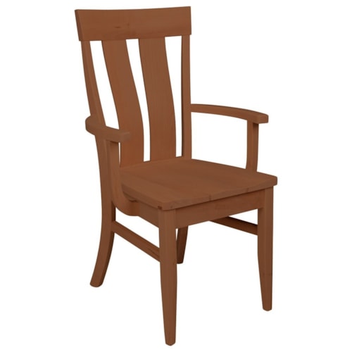 Solid Wood Customizable Arm Chair