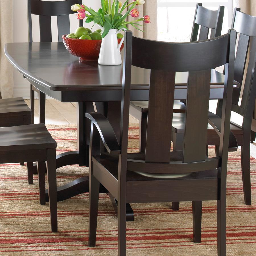 Amish double pedestal store dining table