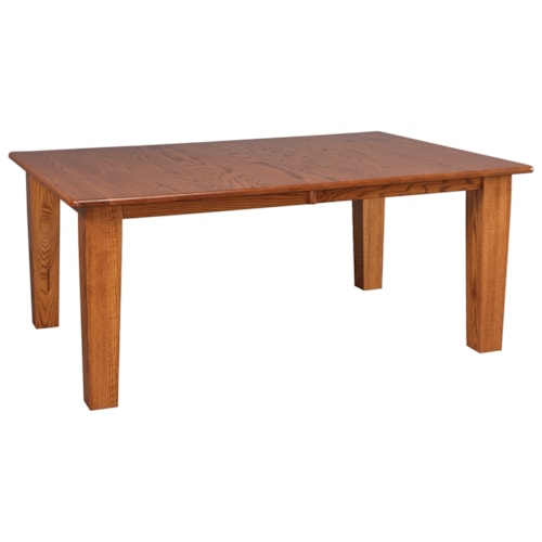 Solid Wood Dining Table with 2-12" Leaves