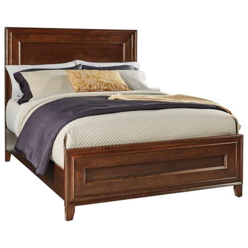 Queen Bed with Standard Height Footboard