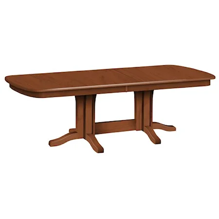 Customizable Solid Wood Millsdale Rectangular Dining Table with Trestle Base