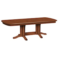 Customizable Solid Wood Millsdale Rectangular Dining Table with Trestle Base