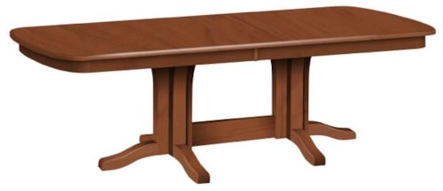 Customizable Solid Wood Millsdale Rectangular Dining Table with Trestle Base