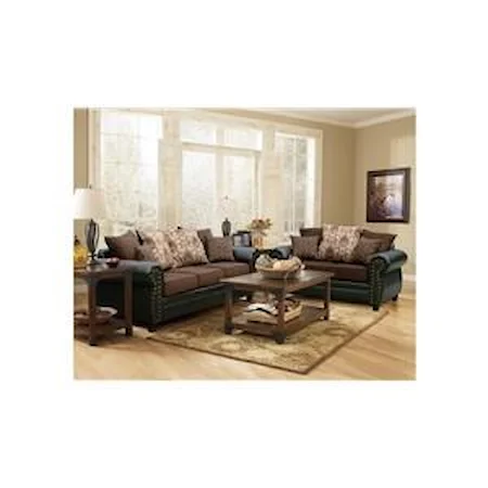 2PC Sofa Love Rodeo Brown Monte Cristo