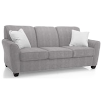 Transitional Sofa with Flared Arms