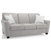 Transitional Sofa with Flared Arms