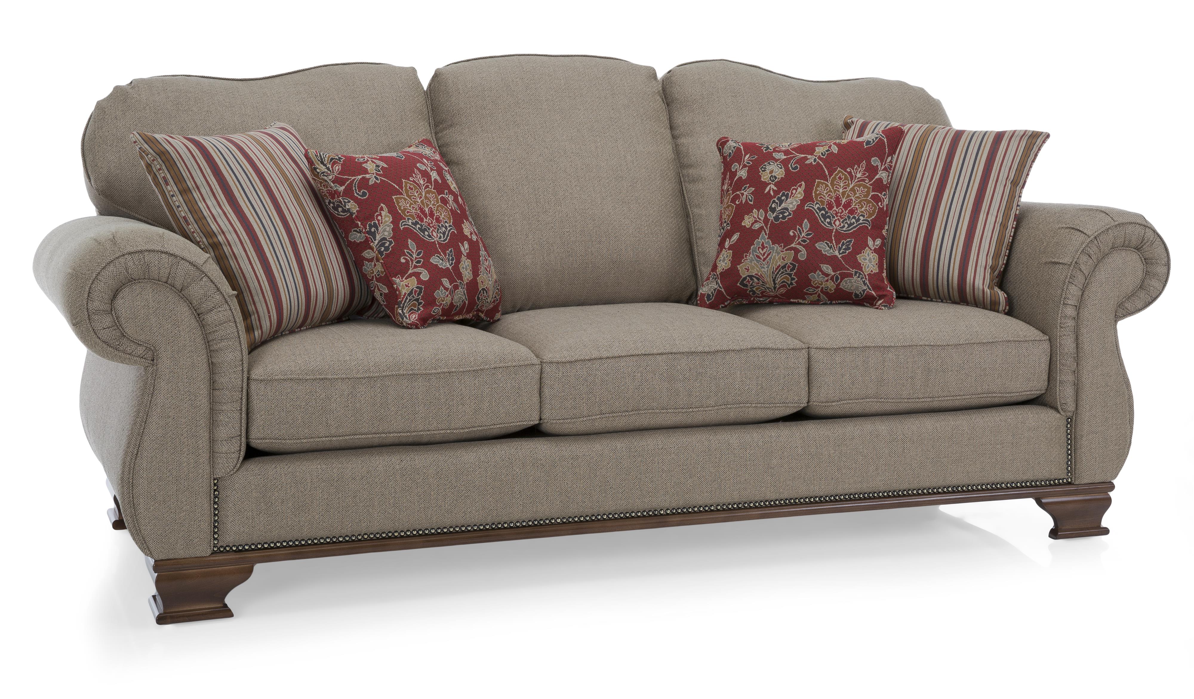 Sofas with outlet wood accents