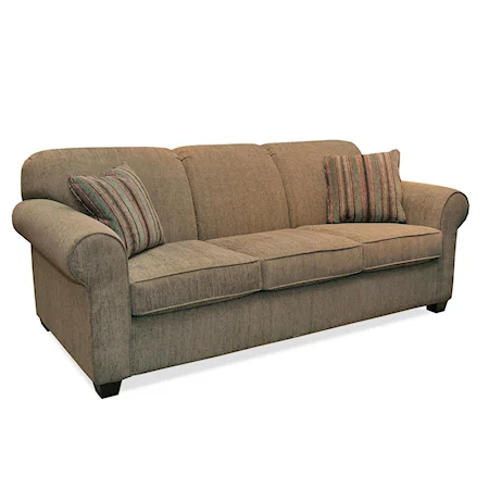 Casual Style Upholstered Sofa with Tapered Legs
