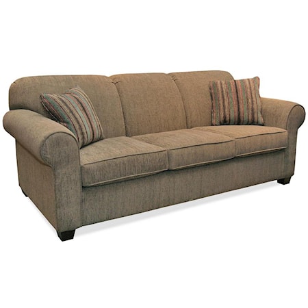 Casual Style Upholstered Sofa with Tapered Legs