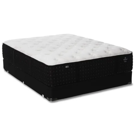 Full Medium Firmness Pocketed Coil Mattress and 9" Geneva Black Foundation