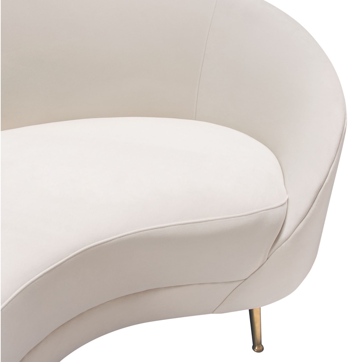 Diamond Sofa Furniture Celine Curved Sofa