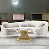 Diamond Sofa Furniture Celine Curved Sofa