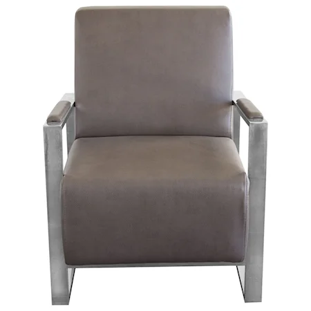 Accent Chair with Stainless Steel Frame