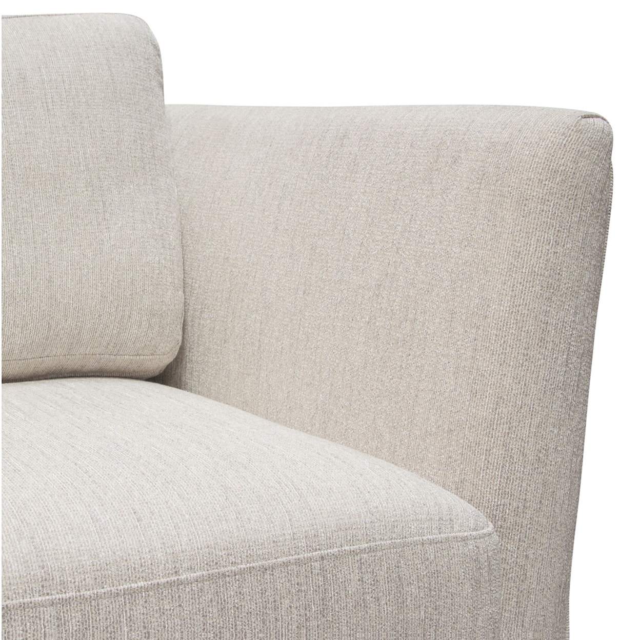 Diamond Sofa Furniture Lane Chair in Light Cream Fabric with Gold Metal