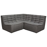 Contemporary 3-Piece Corner Modular Sectional