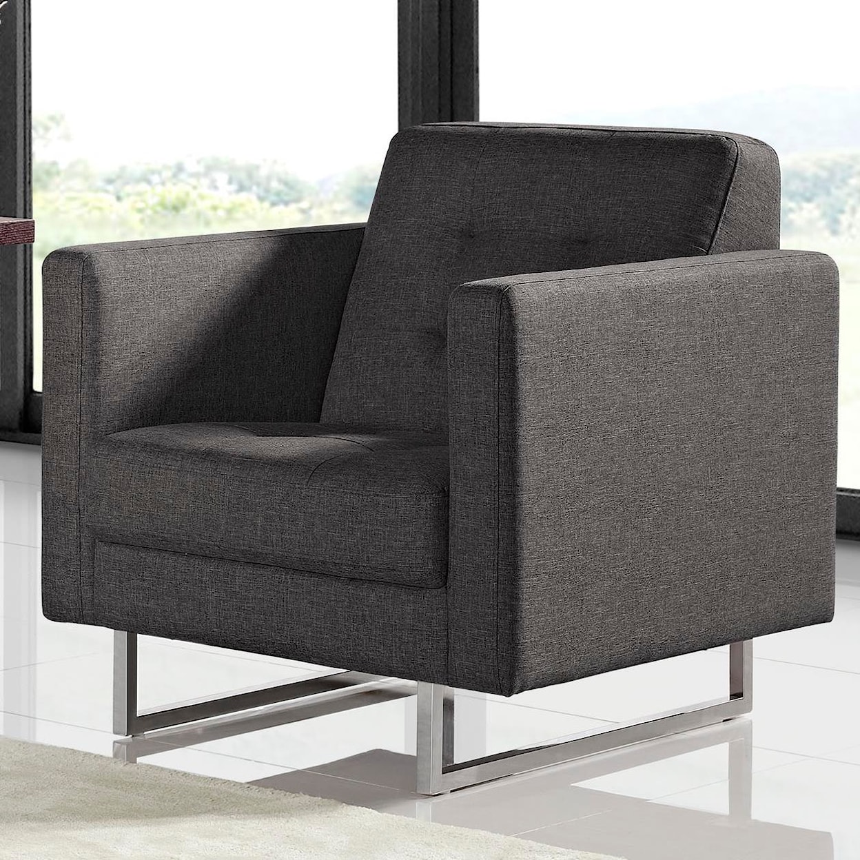Diamond Sofa Furniture Opus Tufted Chair