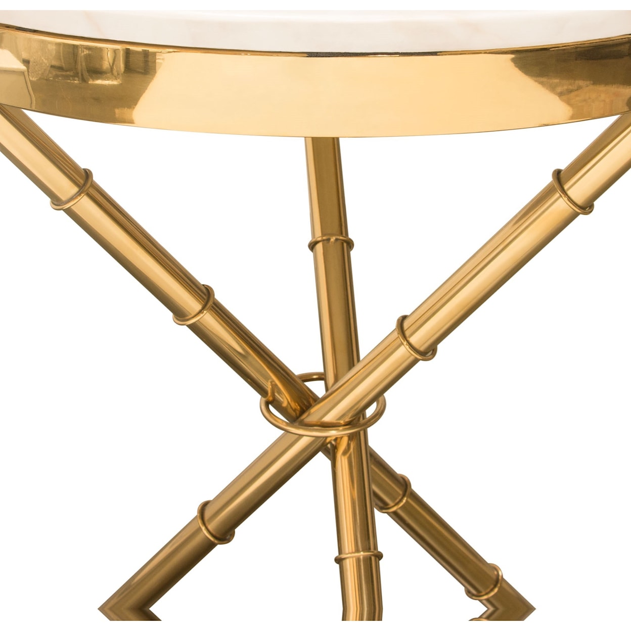 Diamond Sofa Furniture Reed Round Accent Table