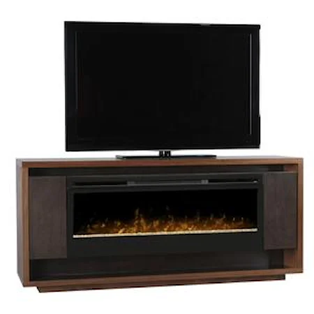 Media Console with 50 inch Electric Firebox