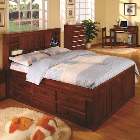 Twin Captain's Bed with Drawers