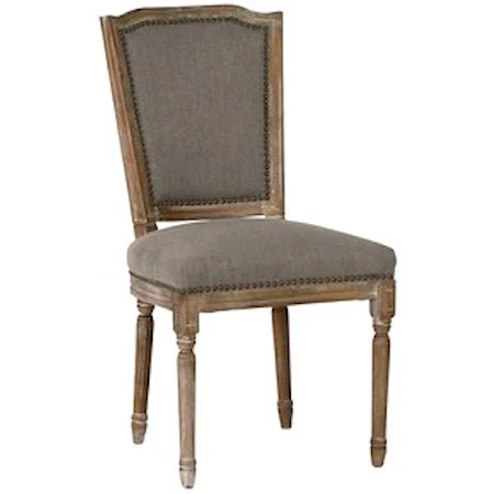 Arras Dining Chair with Nail Head Detaling