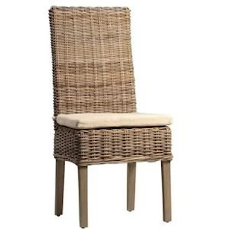 Dining Side Chair with Removable Seat Cushion