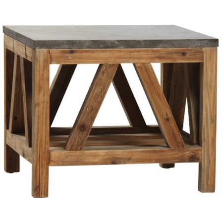 Dagny End Table with Reclaimed Wood