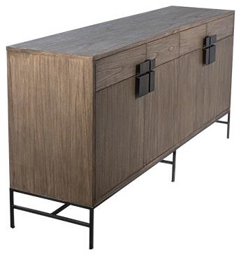 Dovetail Furniture Sideboards/Buffets DOV11624 Kearney 4 Drawer 4 Door