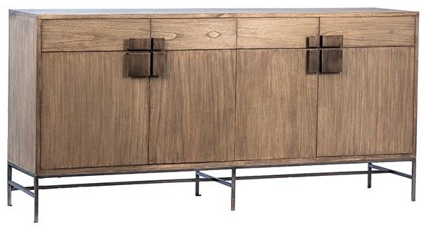 Dovetail Furniture Sideboards/Buffets DOV11624 Kearney 4 Drawer 4 Door