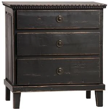 Soren Nightstand with Distressed Finish