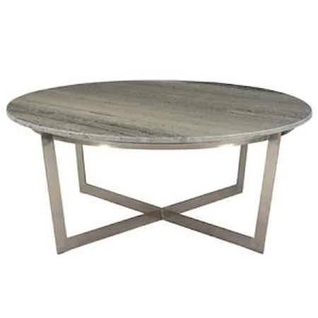 Yazo Coffee Table- Nickel