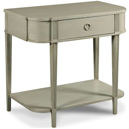 Perceptions Bedside Table w/ Drawer