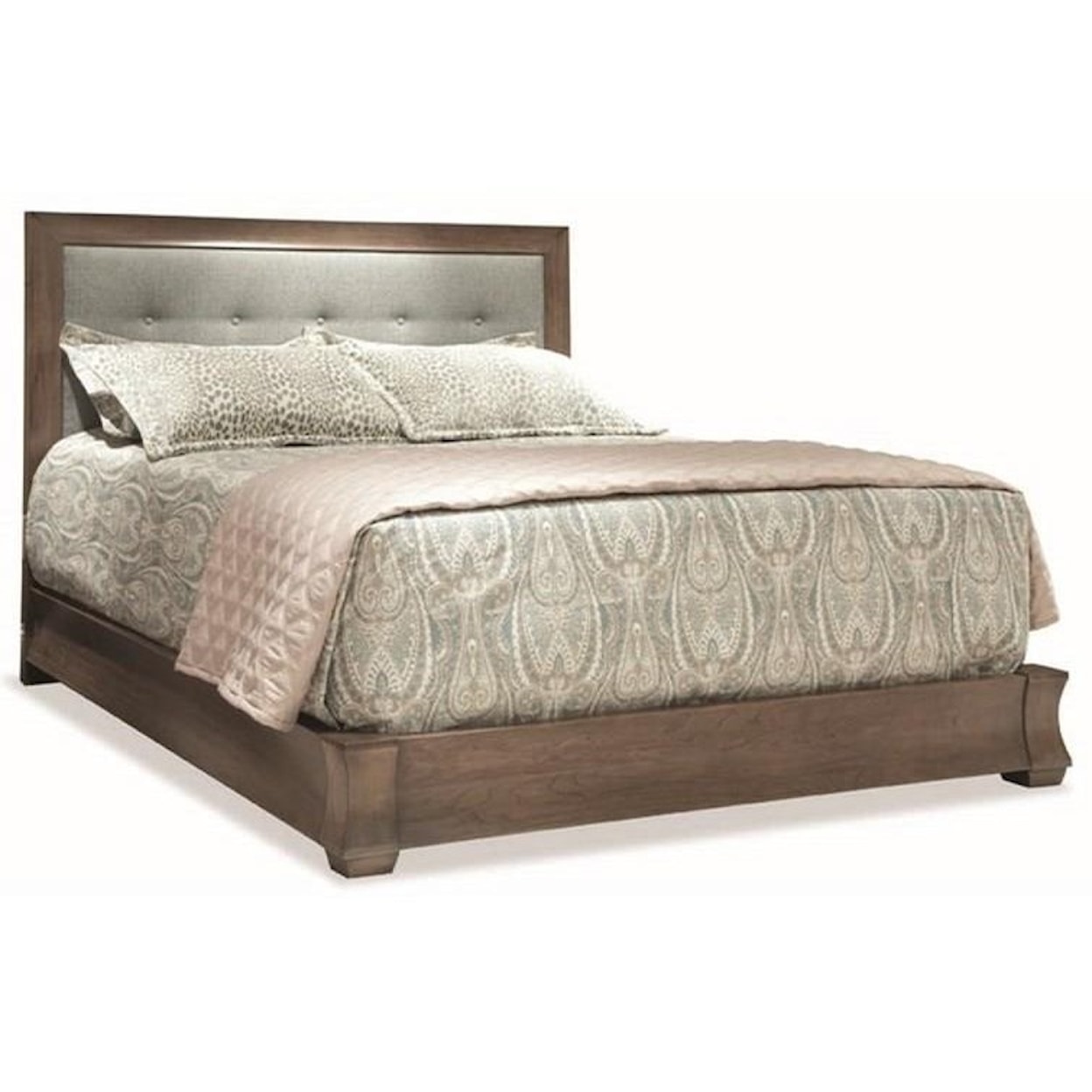 Durham Cascata King Upholstered Bed
