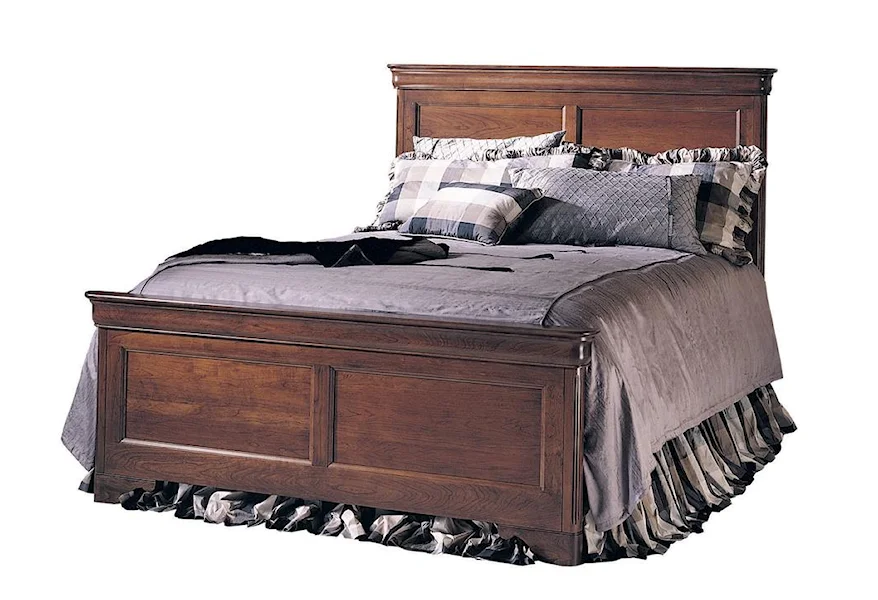 Chateau Fontaine Queen Panel Bed by Durham at Jordan's Home Furnishings