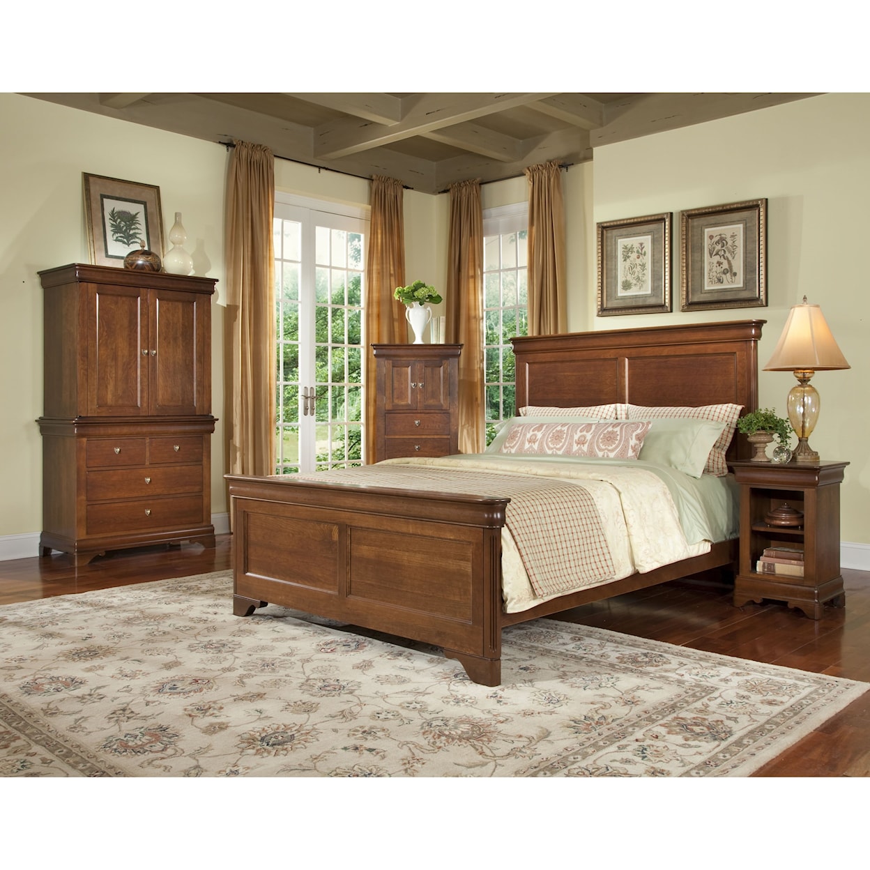 Durham Chateau Fontaine Queen Panel Bed